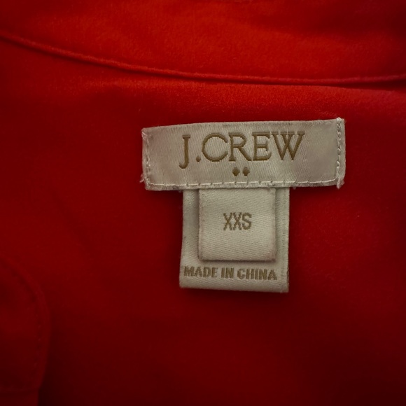 J Crew Factory Red Tuxedo Button Down - Picture 9 of 11